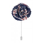 The Detailed Male Denim Selvedge Lapel Flower