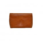 Chestnut Leather Business Card Case
