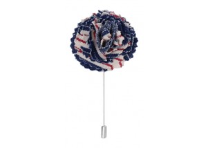 The Detailed Male Denim Selvedge Lapel Flower