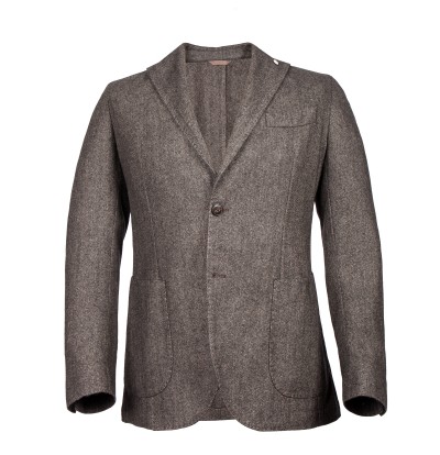 L.B.M. 1911  Linen Cotton Blend Sport Coat - Brown